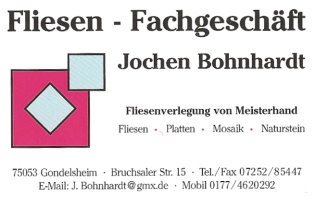 Jochen Bohnhardt Visitenkarte